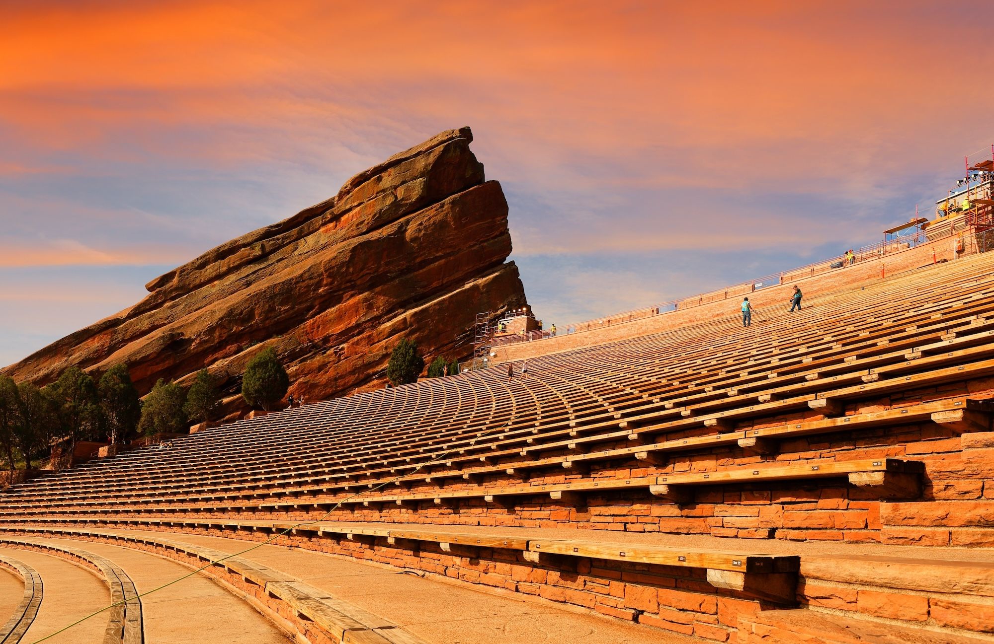 Le scalinate del Red Rocks Amphitheatre @Jay Yuan/Shutterstock