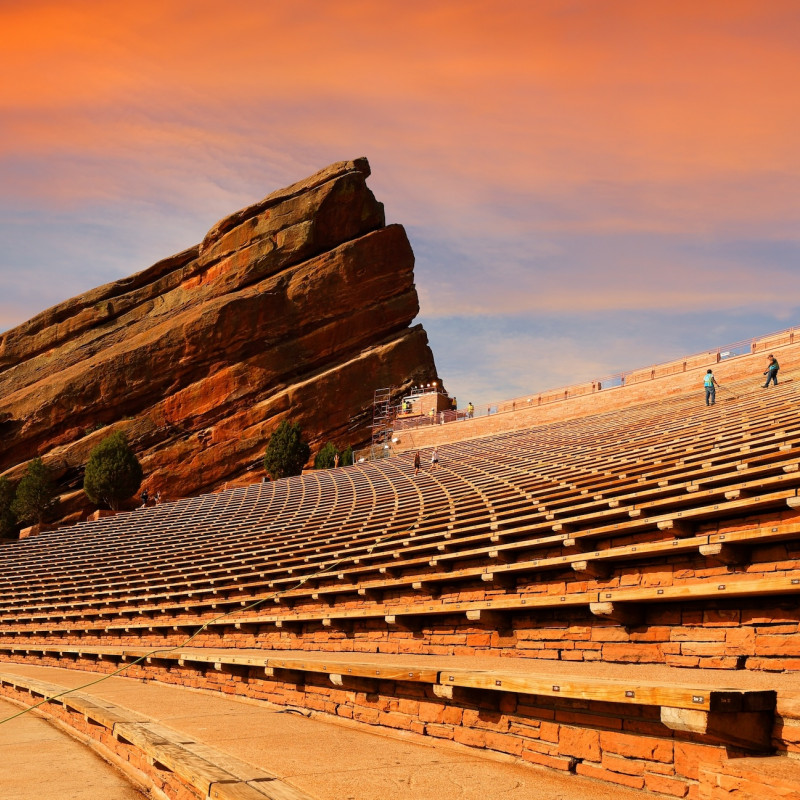 Le scalinate del Red Rocks Amphitheatre  @Jay Yuan/Shutterstock