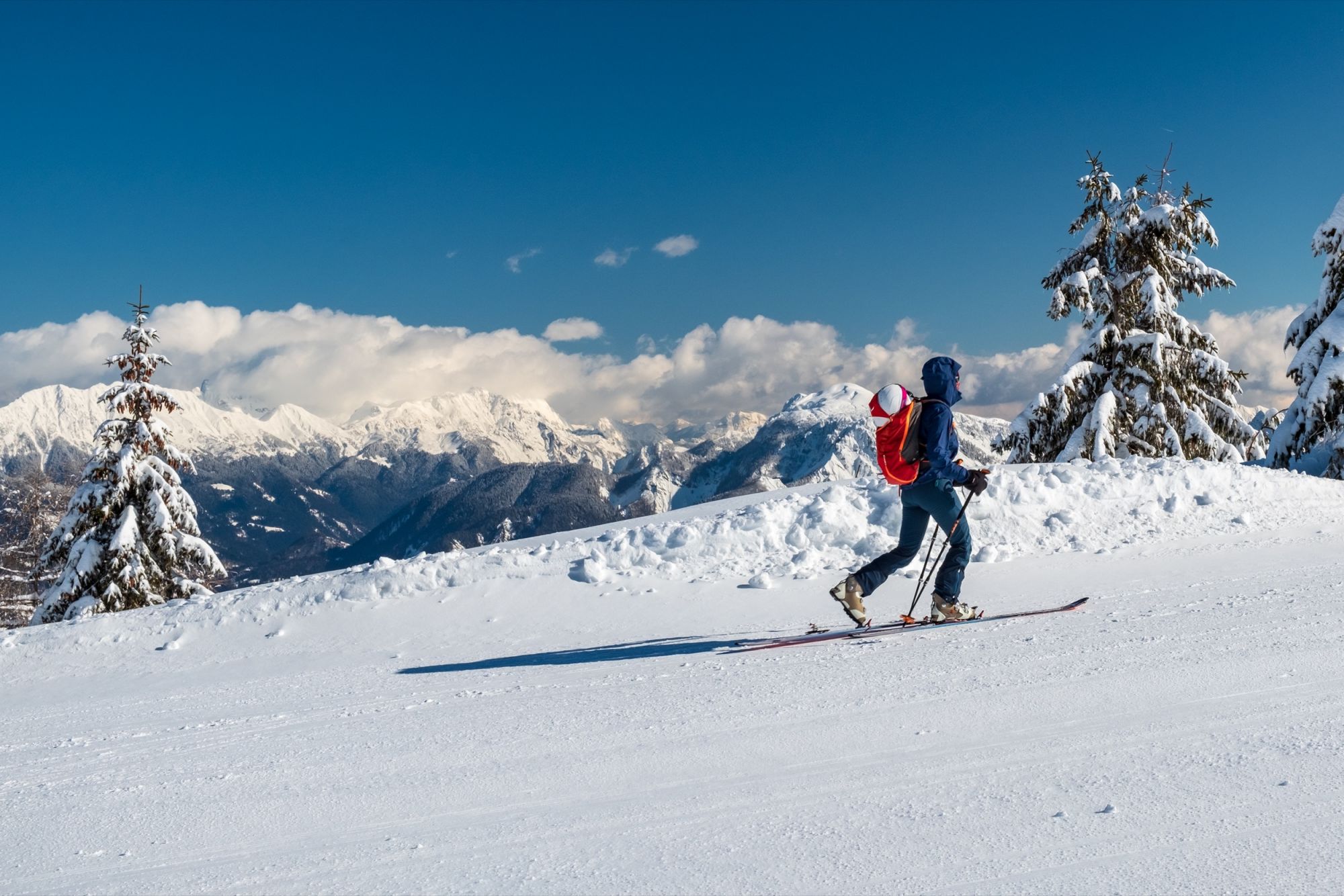 Escursione sulla neve in provincia di Udine