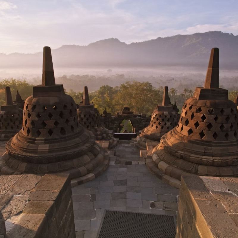 Borobudur a Giava, Indonesia. vichie81/Getty Images