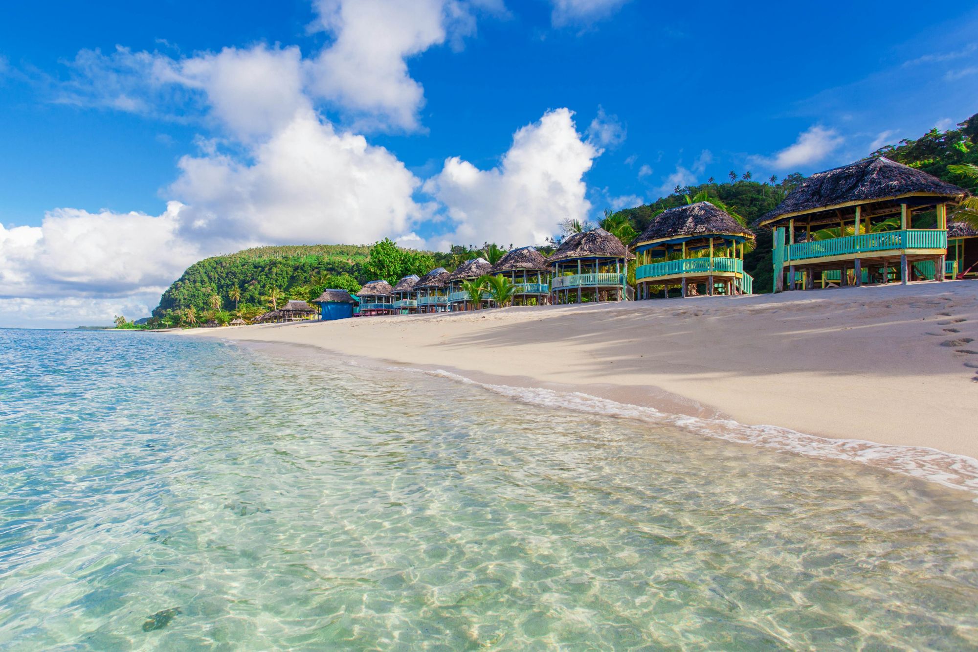 I fale su una spiaggia delle Samoa. © zstockphotos/Getty Images