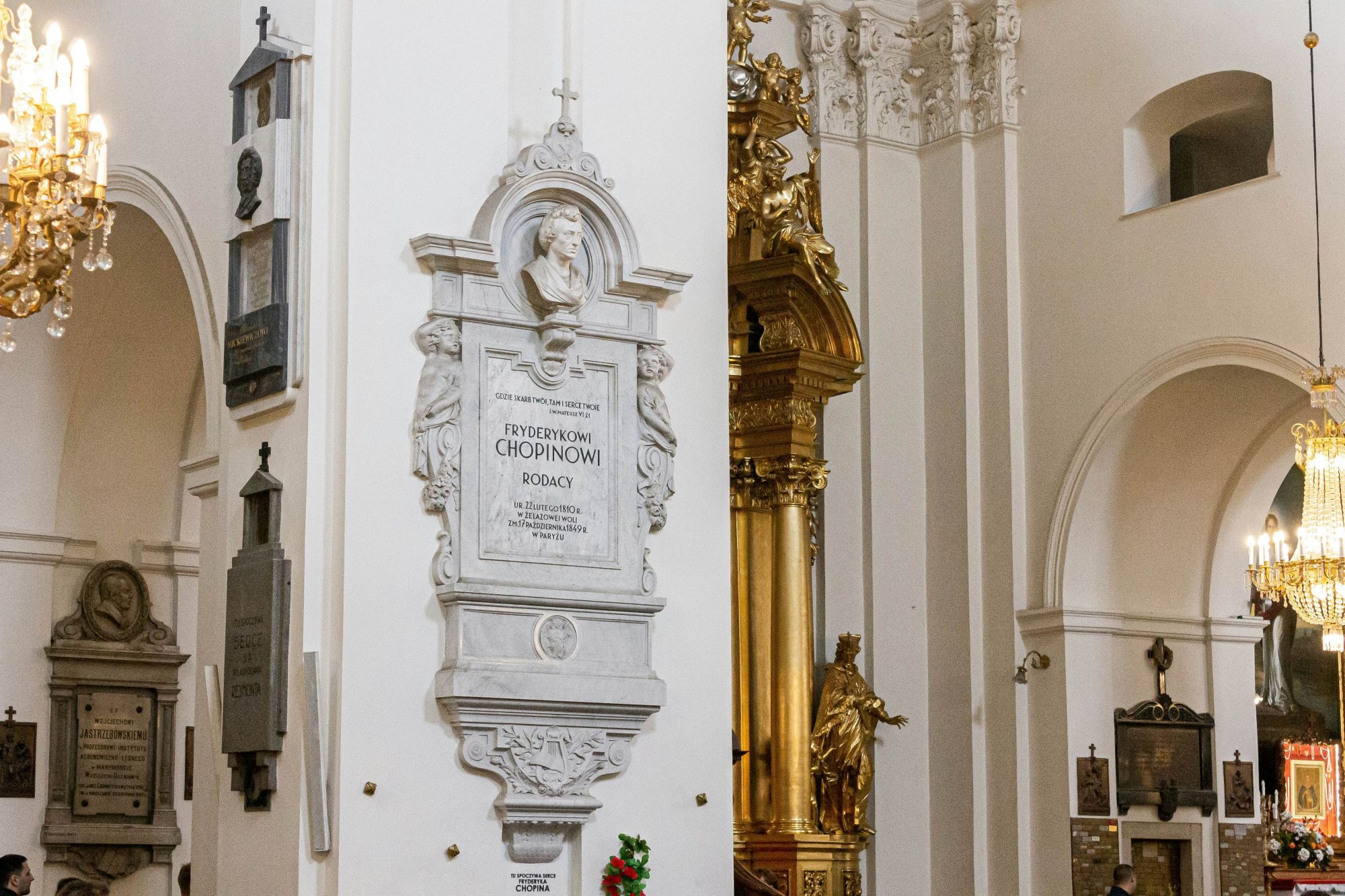 Il cuore del compositore Fryderyk Chopin è custodito nella Chiesa della Santa Croce a Varsavia. © Joaquin Ossorio Castillo/Shutterstock