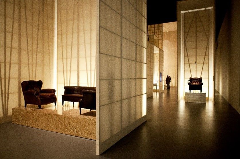 L’ingresso del Poltrona Frau Museum a Tolentino. Credits Poltrona Frau