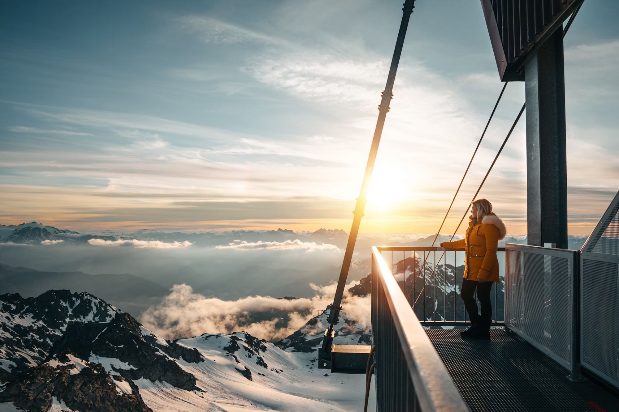 La vista dell’alba dal Mont Fort è sempre straordinaria. Shutterstock