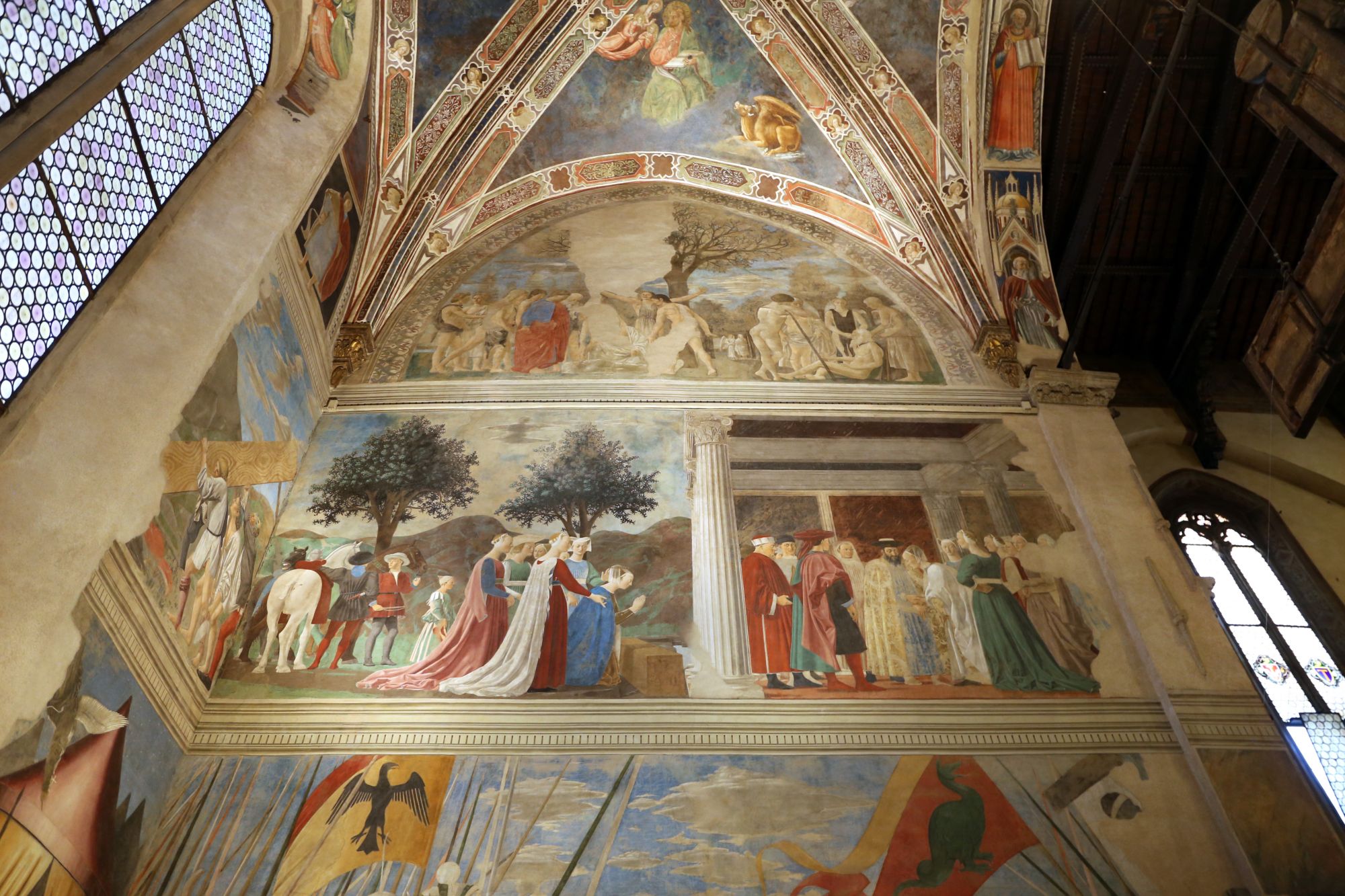 Gli affreschi di Piero della Francesca alla Cappella Bacci. Credits Sailko / Shutterstock