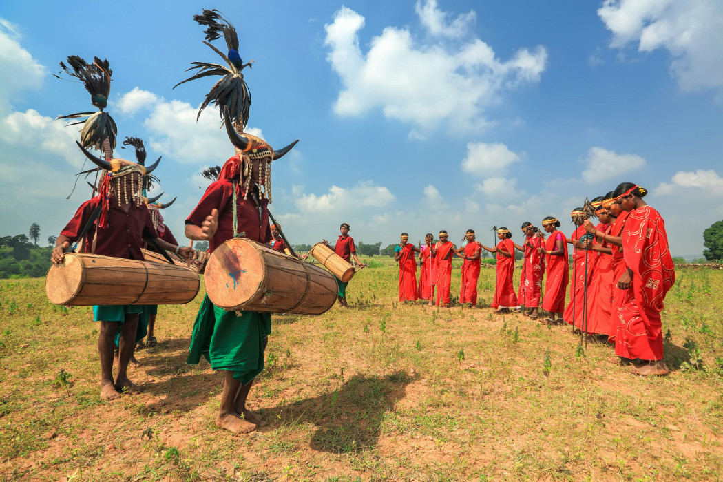 Danzatrici della comunità maria a Bastar, Chhattisgarh. © Hari Mahidhar/Shutterstock