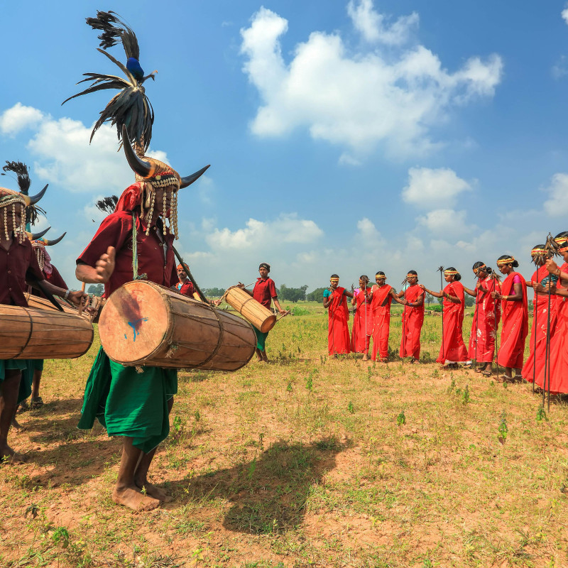 Danzatrici della comunità maria a Bastar, Chhattisgarh. © Hari Mahidhar/Shutterstock