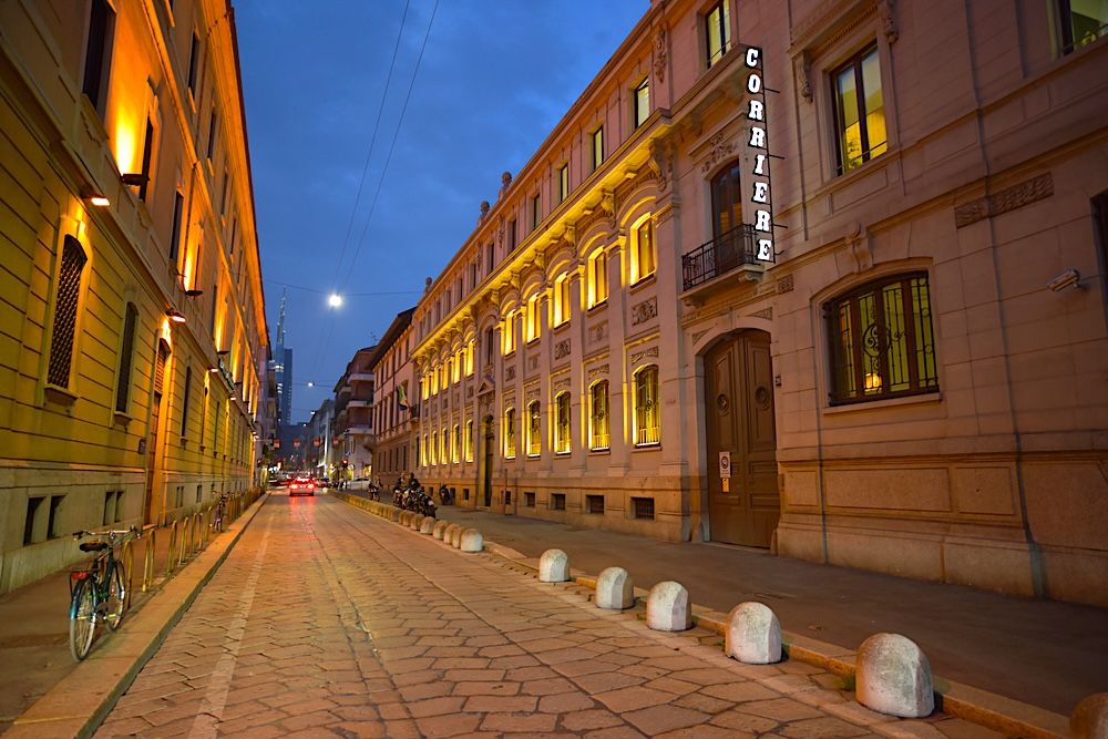 La sede del Corriere della Sera in via Solferino. Credits Angelo Ferraris / Shutterstock