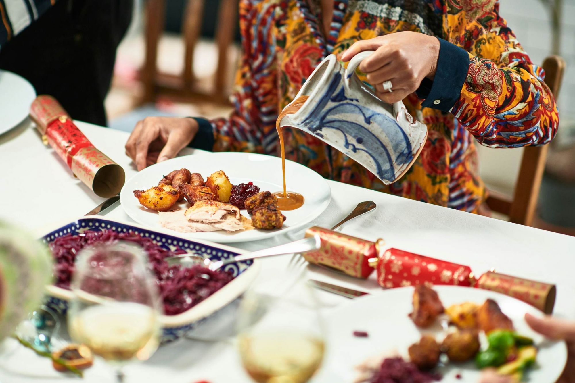 Il tacchino e gli innumerevoli contorni di una cena di Natale nel Regno Unito. © Getty Images