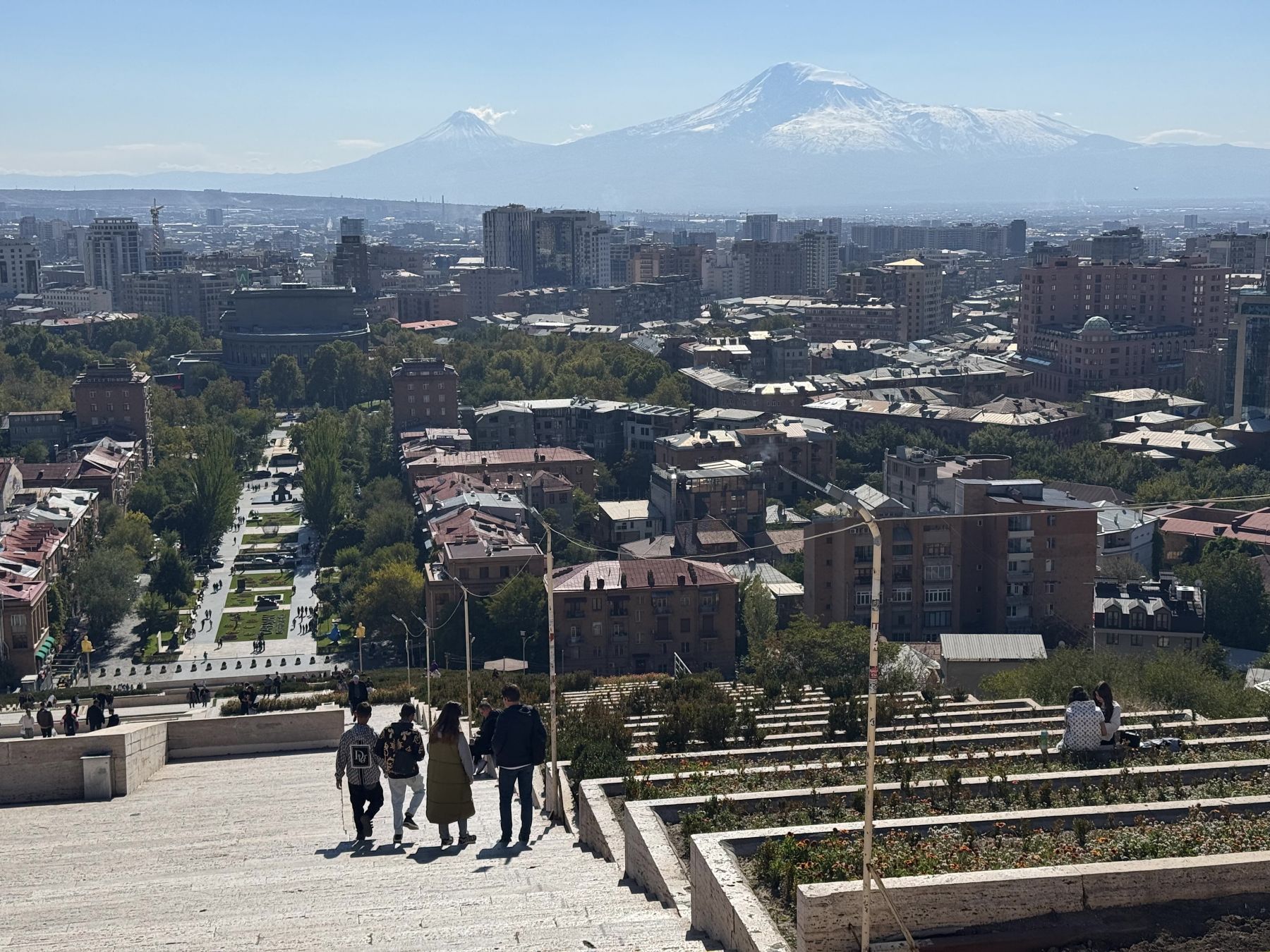 Yerevan e l’Ararat sullo sfondo. Credits Luigi Farrauto