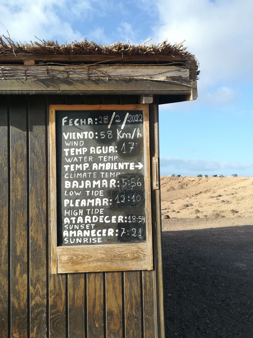 Raffiche di quasi 60 km/h sferzano il nord di Fuerteventura a fine febbraio © Chiara Corradossi