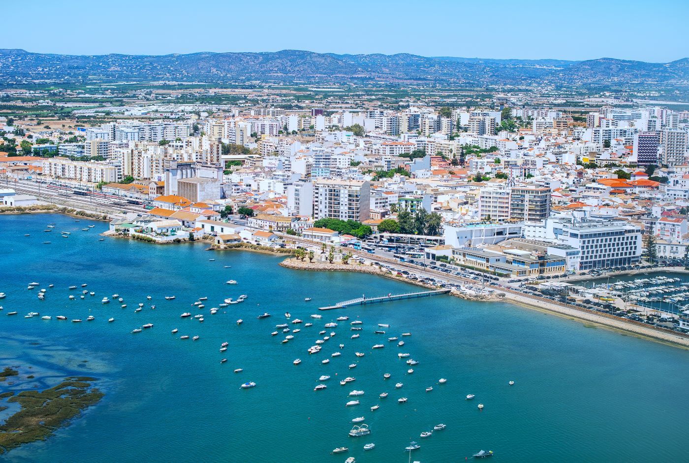 Faro, Algarve: colpo d'occhio del lungomare