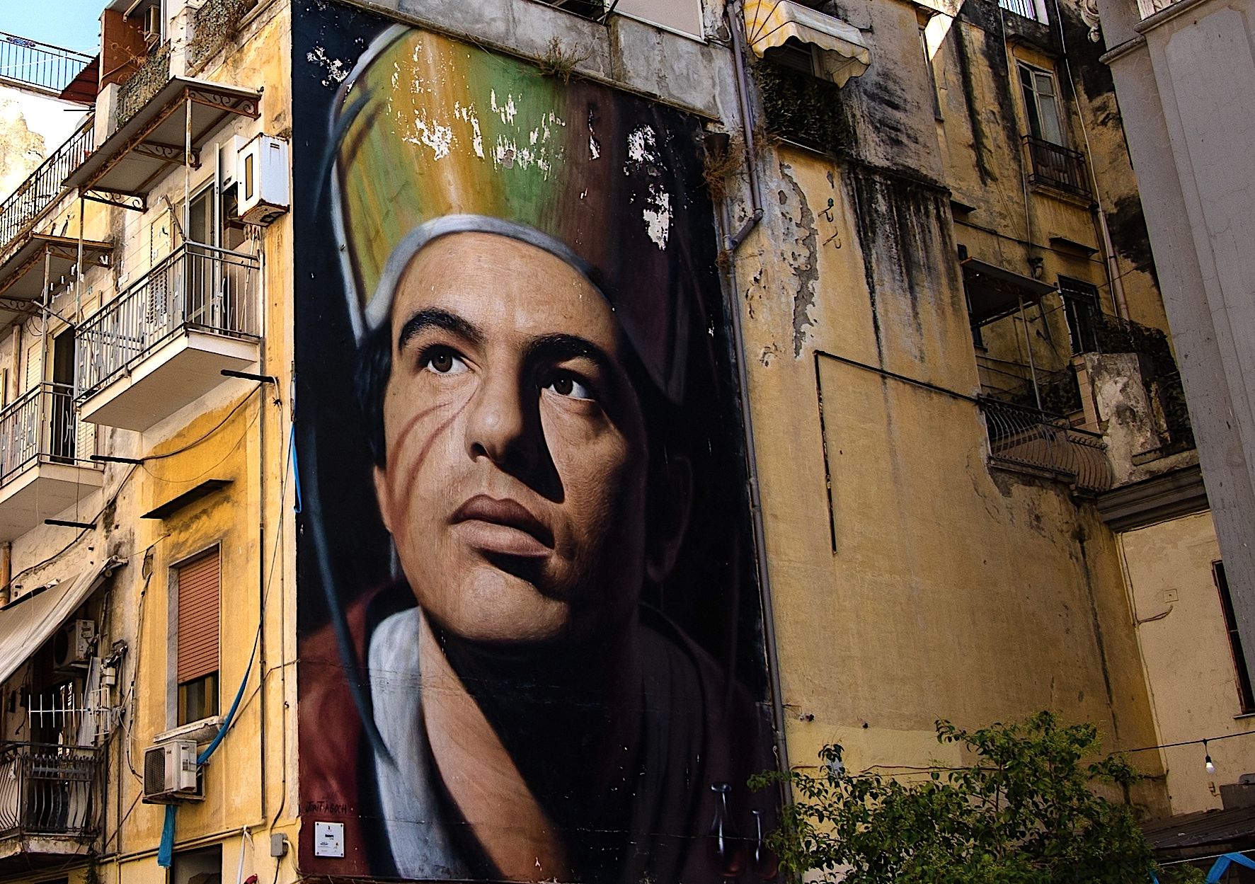 Il San Gennaro di Jorit Agoch a Forcella. Credits Fabrizio Maffei / Shutterstock