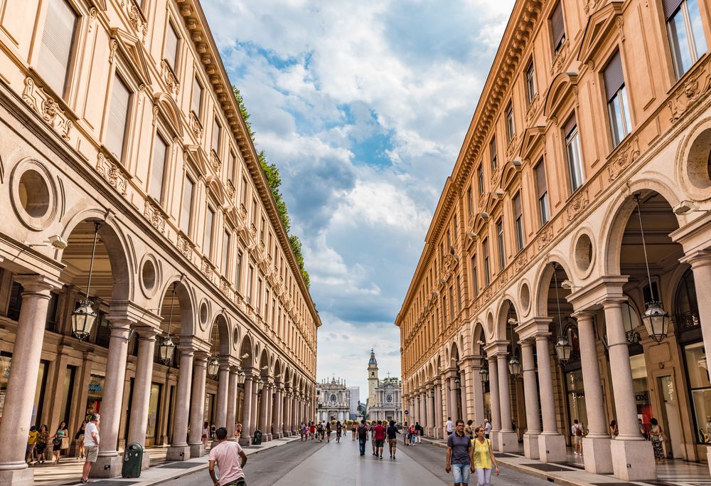 Via Roma, una delle più importanti vie del centro di Torino © Shutterstock