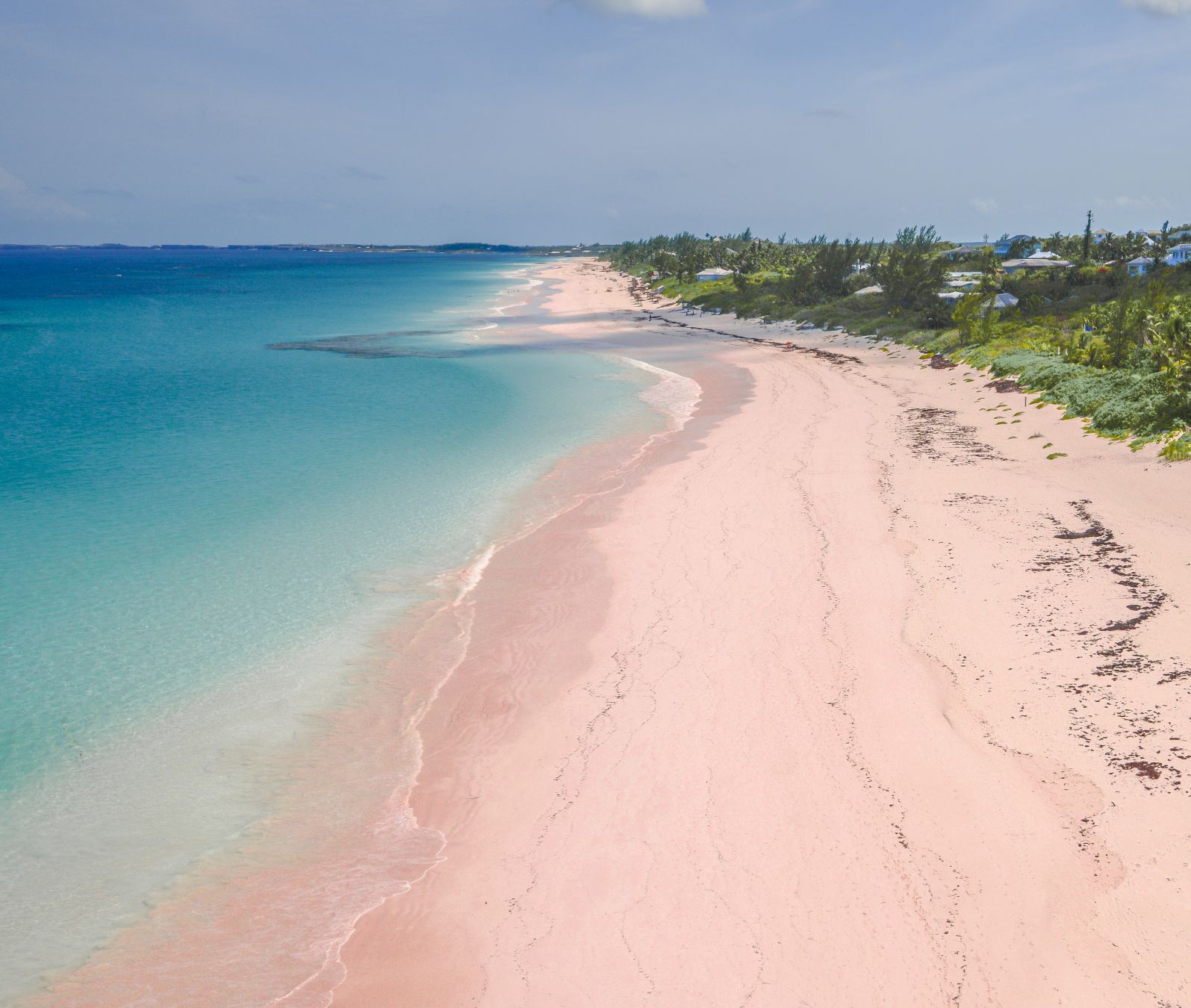 Spiaggia rosa alle Bahamas