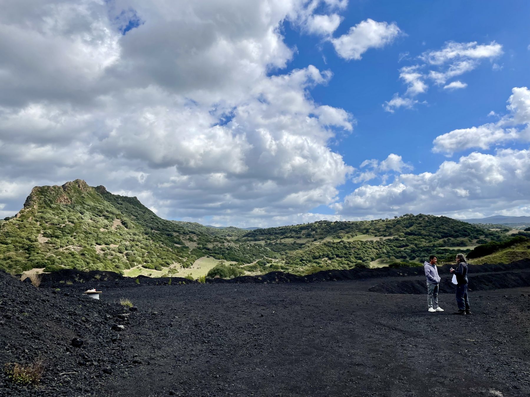 L'ex vulcano Monte Lisiri a Ittireddu in Sardegna