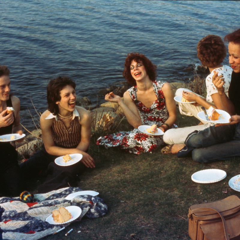 Nan Goldin, Picnic sull'Esplanade, Boston, 1973, fotografia dalla serie “The Other Side” © Nan Goldin. Courtesy the artist
