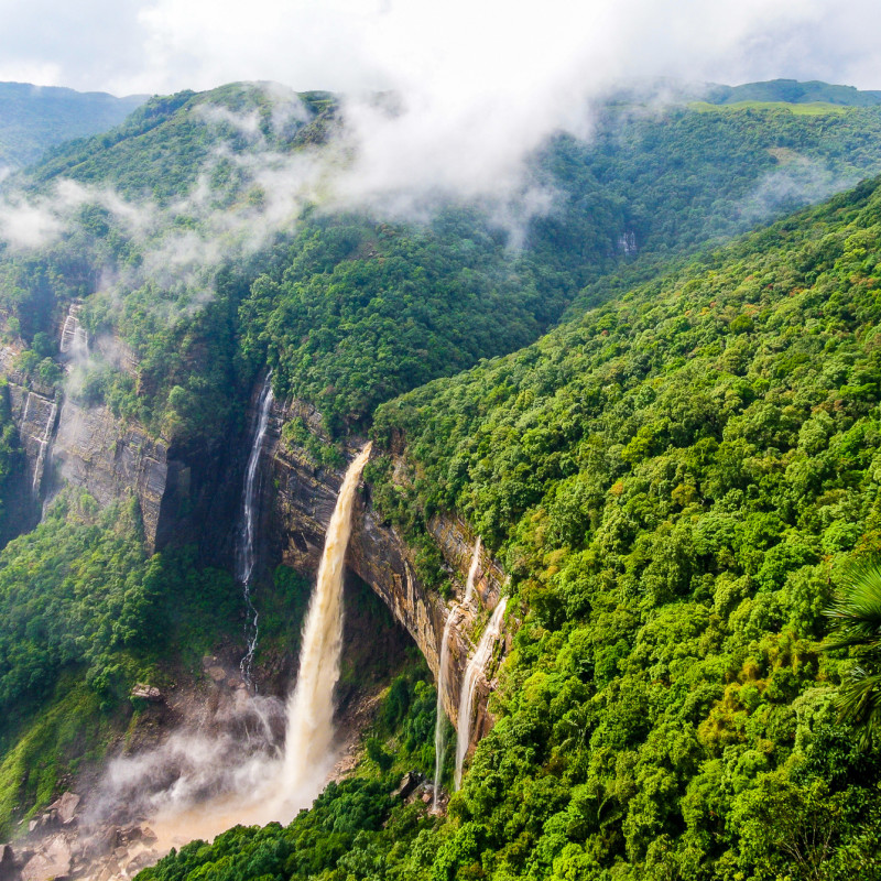 Le cascate Nohkalikai in Meghalaya ©SOURADIP HALDER/Shutterstock