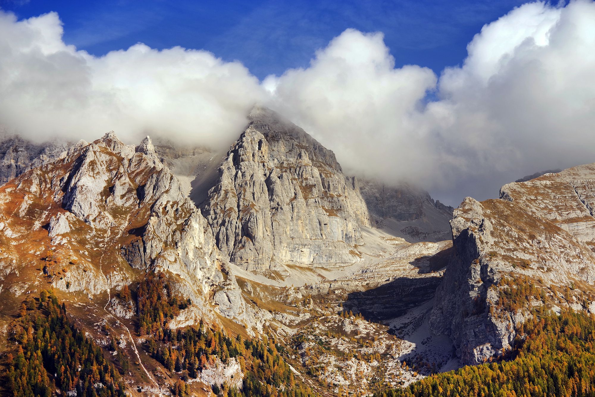 Punte e montagne delle Dolomiti di Brenta