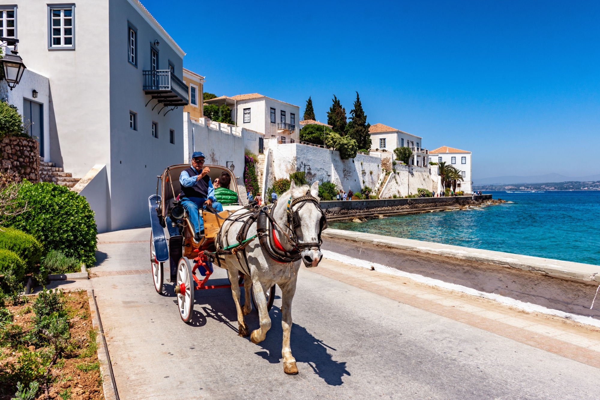 spetses, isola della grecia senza auto