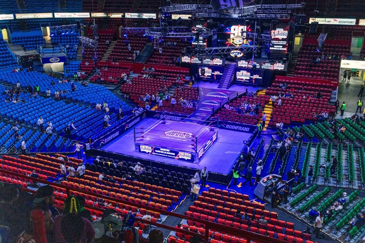 Arena México a Città del Messico, teatro di molti famosi eventi di wrestling. Becauz geo/Shutterstock