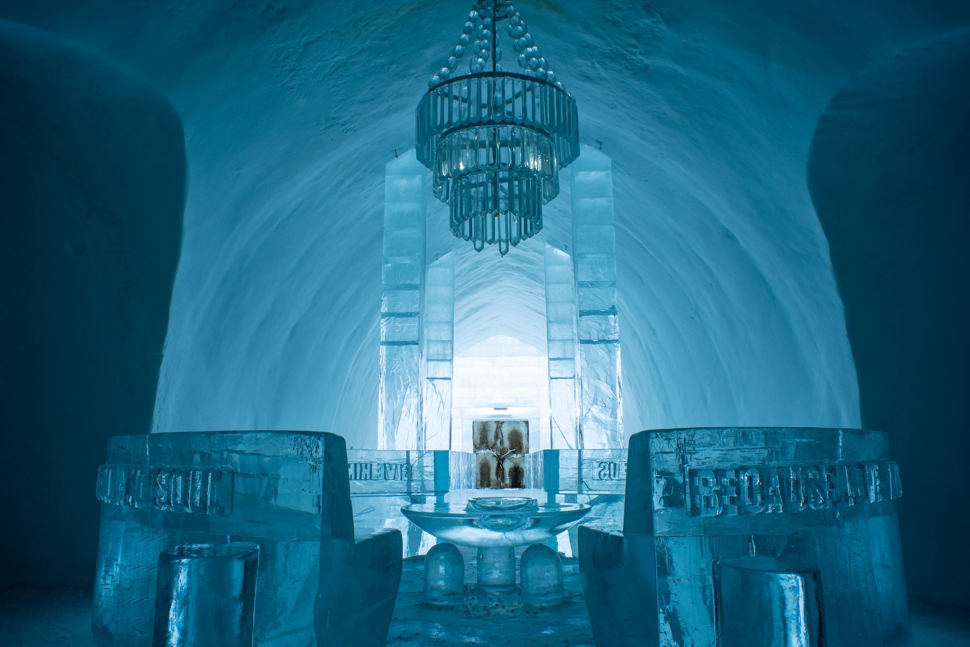 L’ice hotel di Jukkasjärvi è il primo del suo genere ©Sebw /Shutterstock