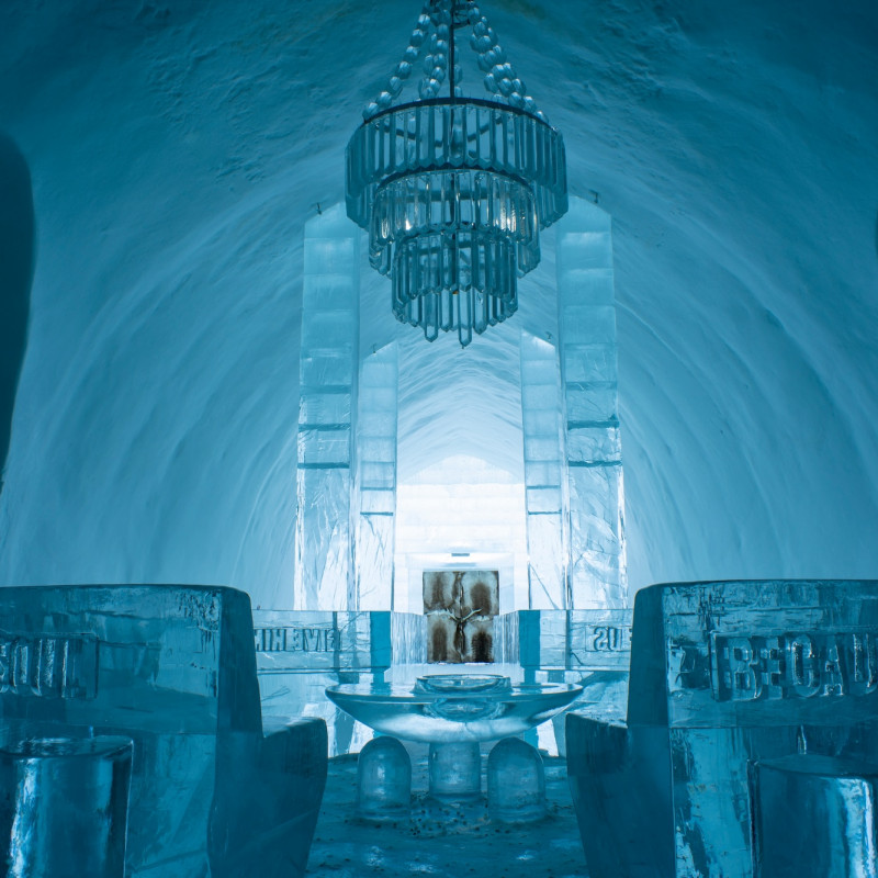 L’ice hotel di Jukkasjärvi è il primo del suo genere ©Sebw /Shutterstock