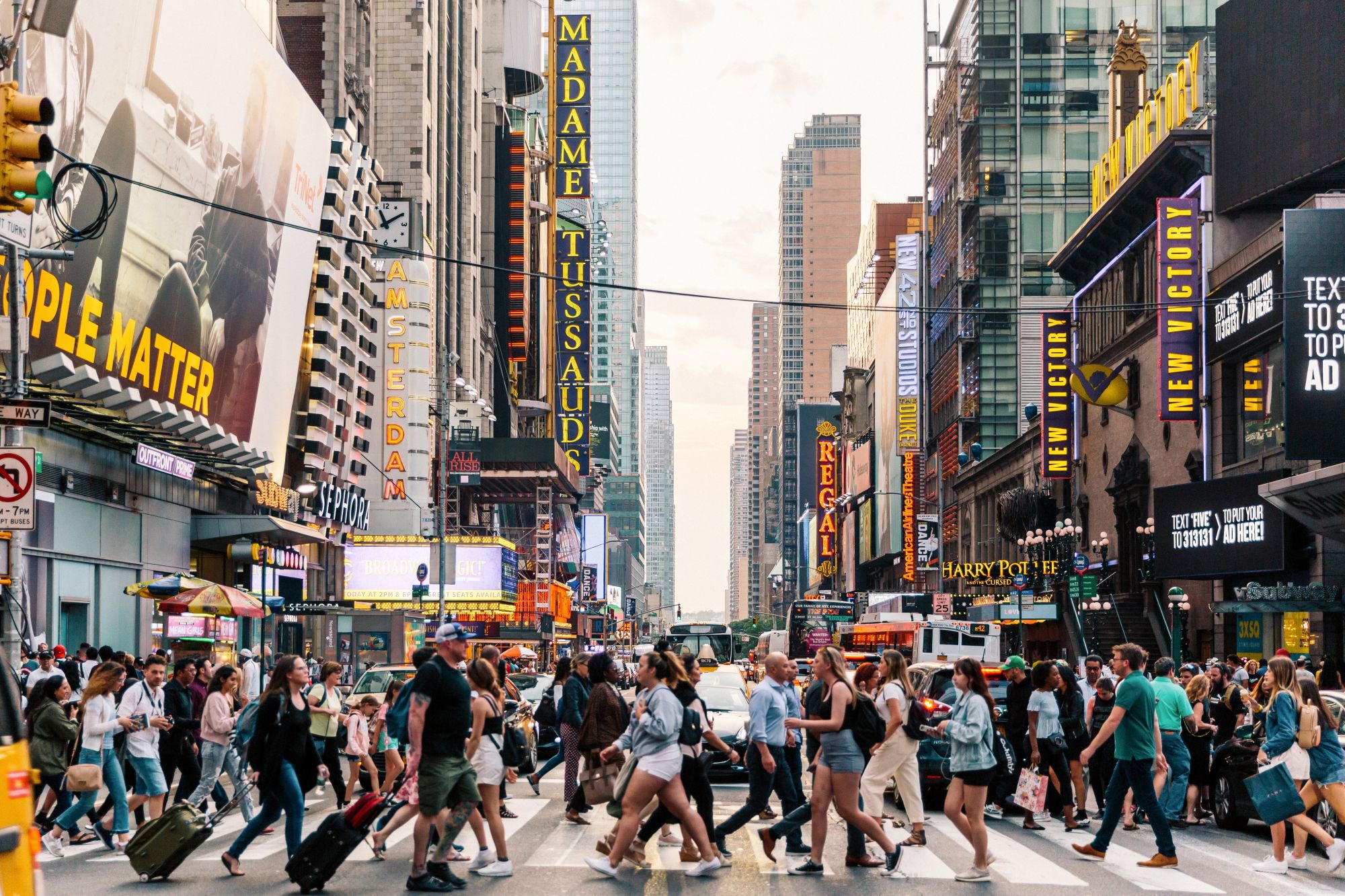 A Times Square e nei dintorni vi si presenteranno innumerevoli occasioni di divertimento. © Alexander Spatari / Getty Images
