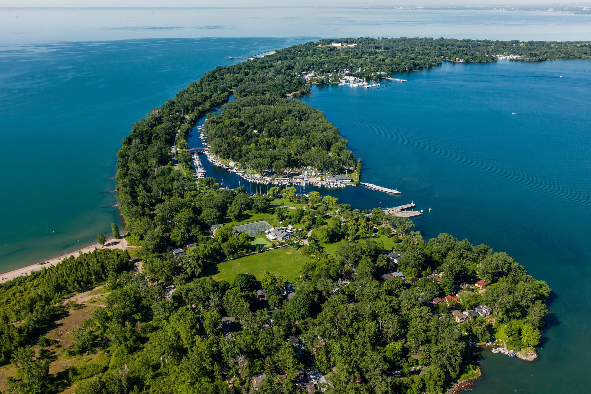 Le Toronto Islands viste dall’alto ©Lorne Chapman/Alamy Stock Photo