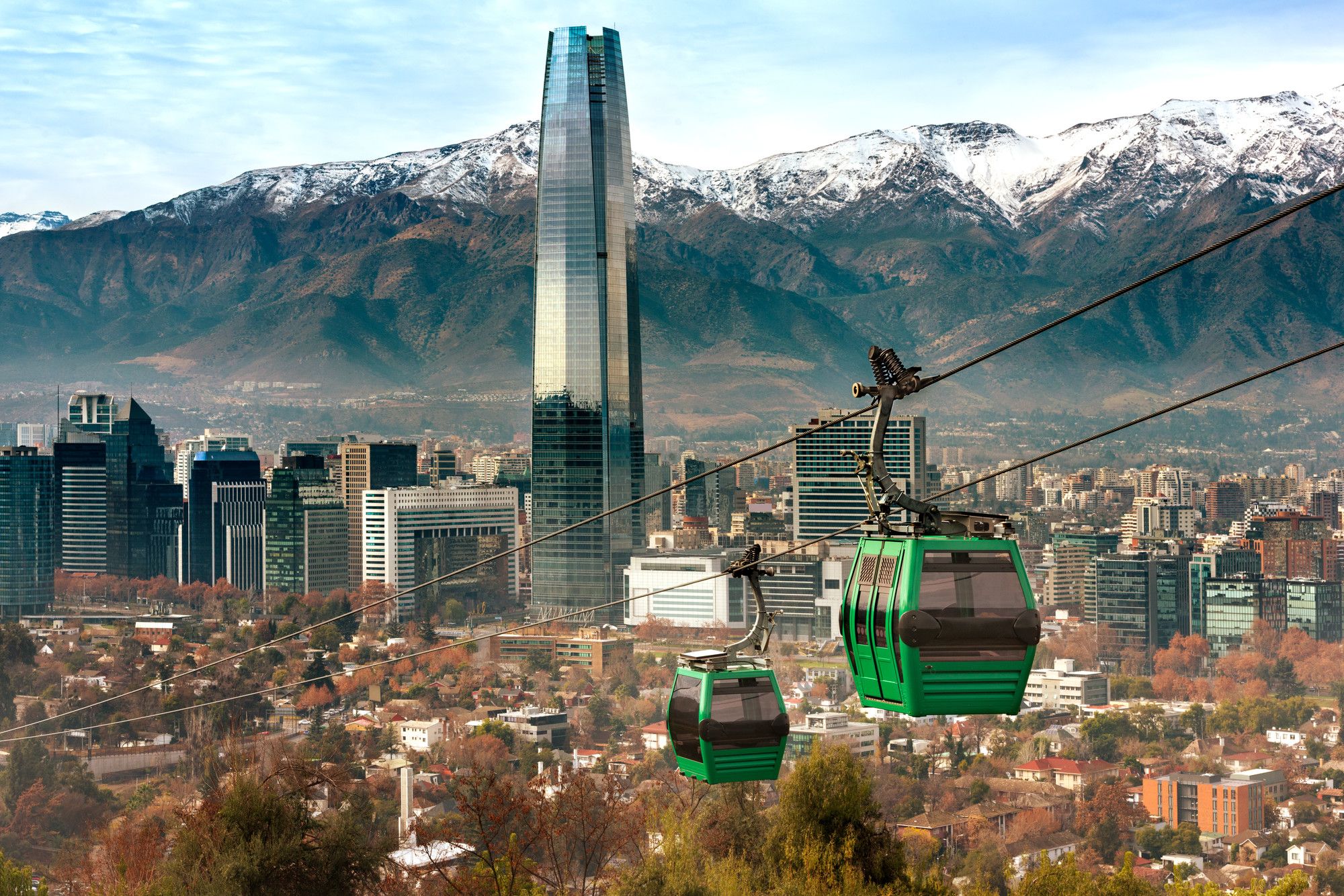 La funivia che sale sul Cerro San Cristobal, ©tifonimages/Getty Images