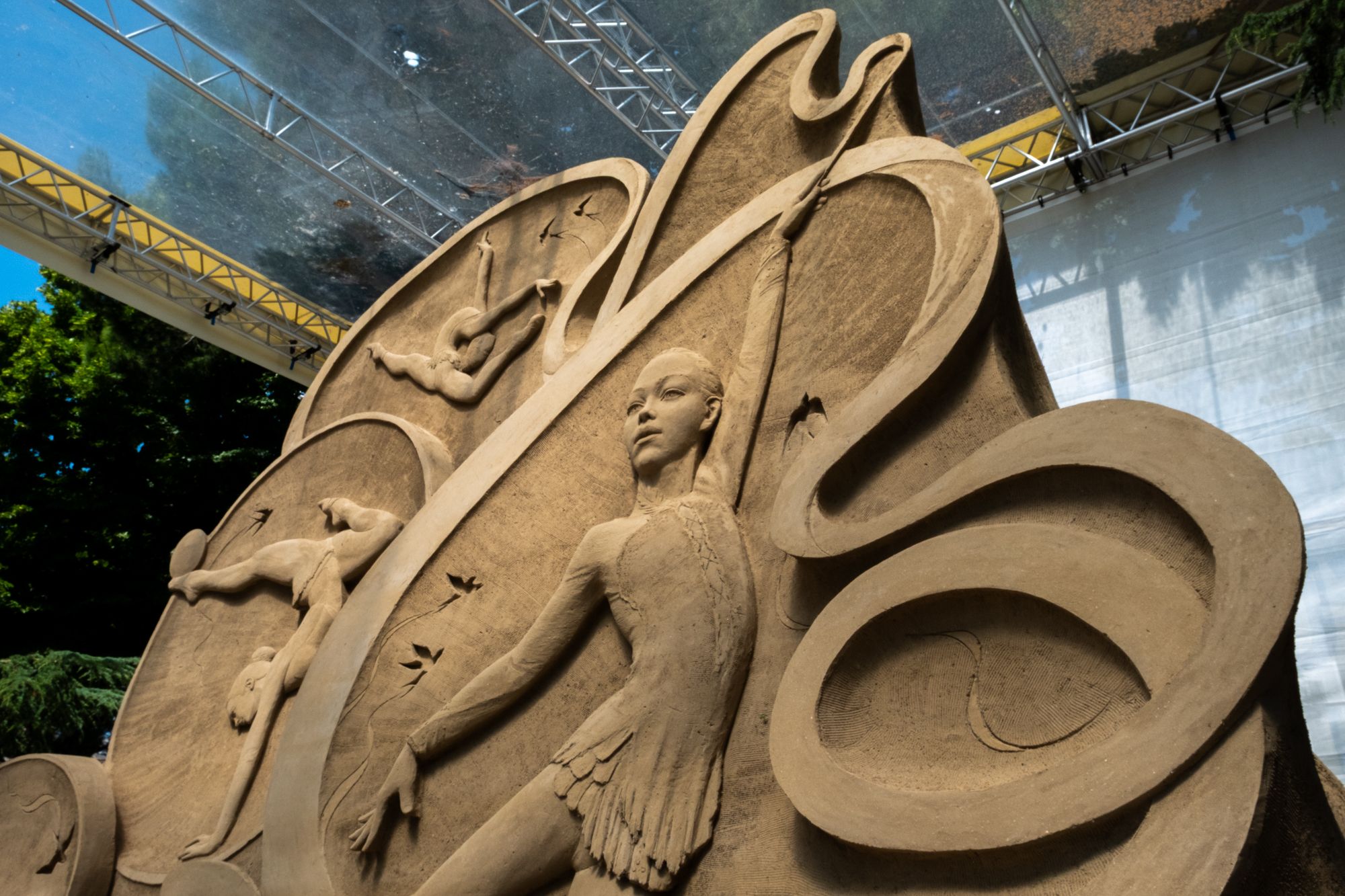 Particolare di una delle sculture di sabbia in piazza Brescia a Jesolo ©Lisa Zillio