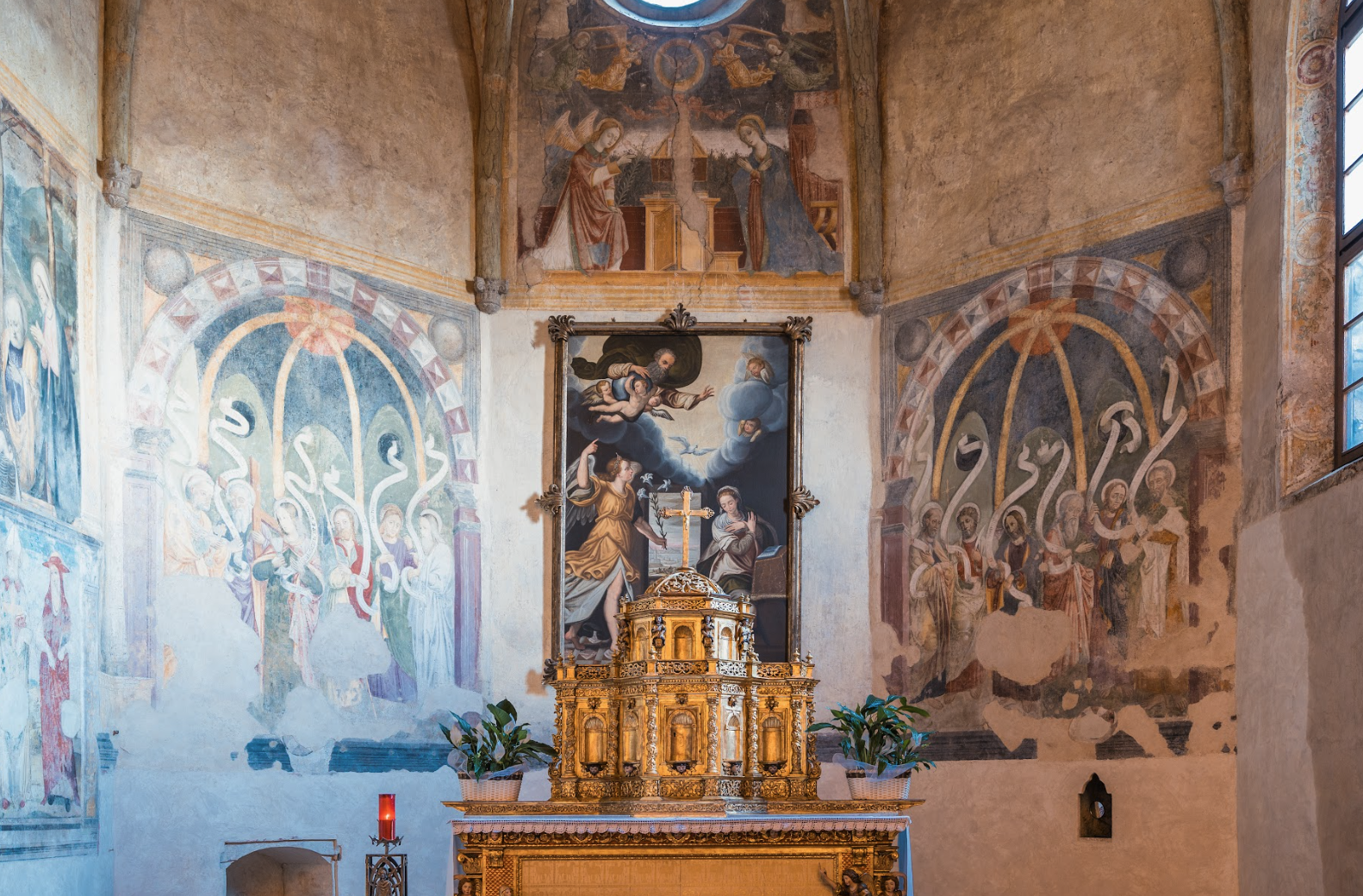 Affreschi a Pieve della Mitria. Credits VisitBrescia