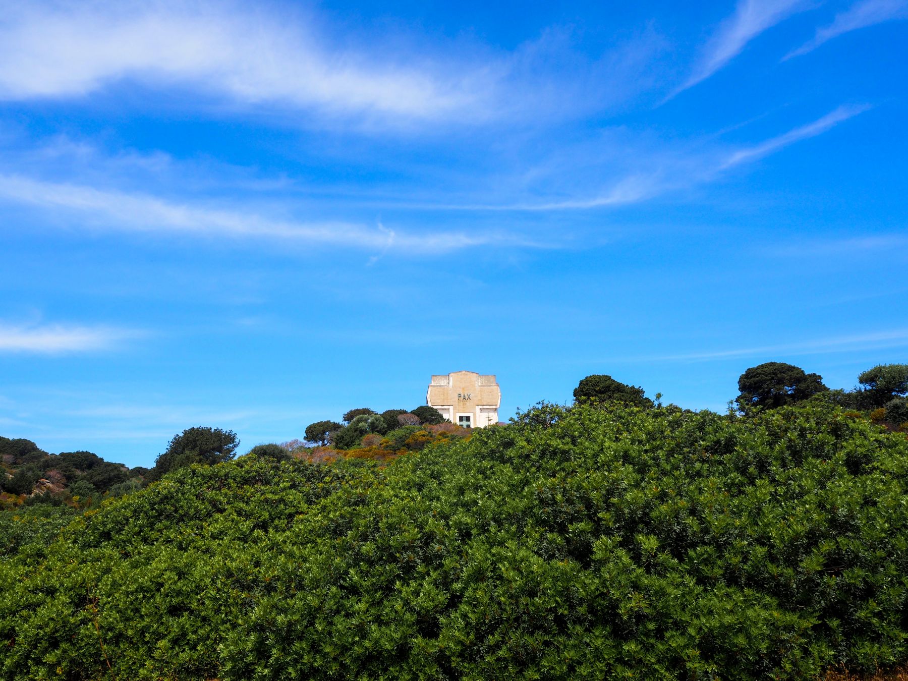L'ossario dell'Asinara con i resti dei prigionieri austro-ungarici