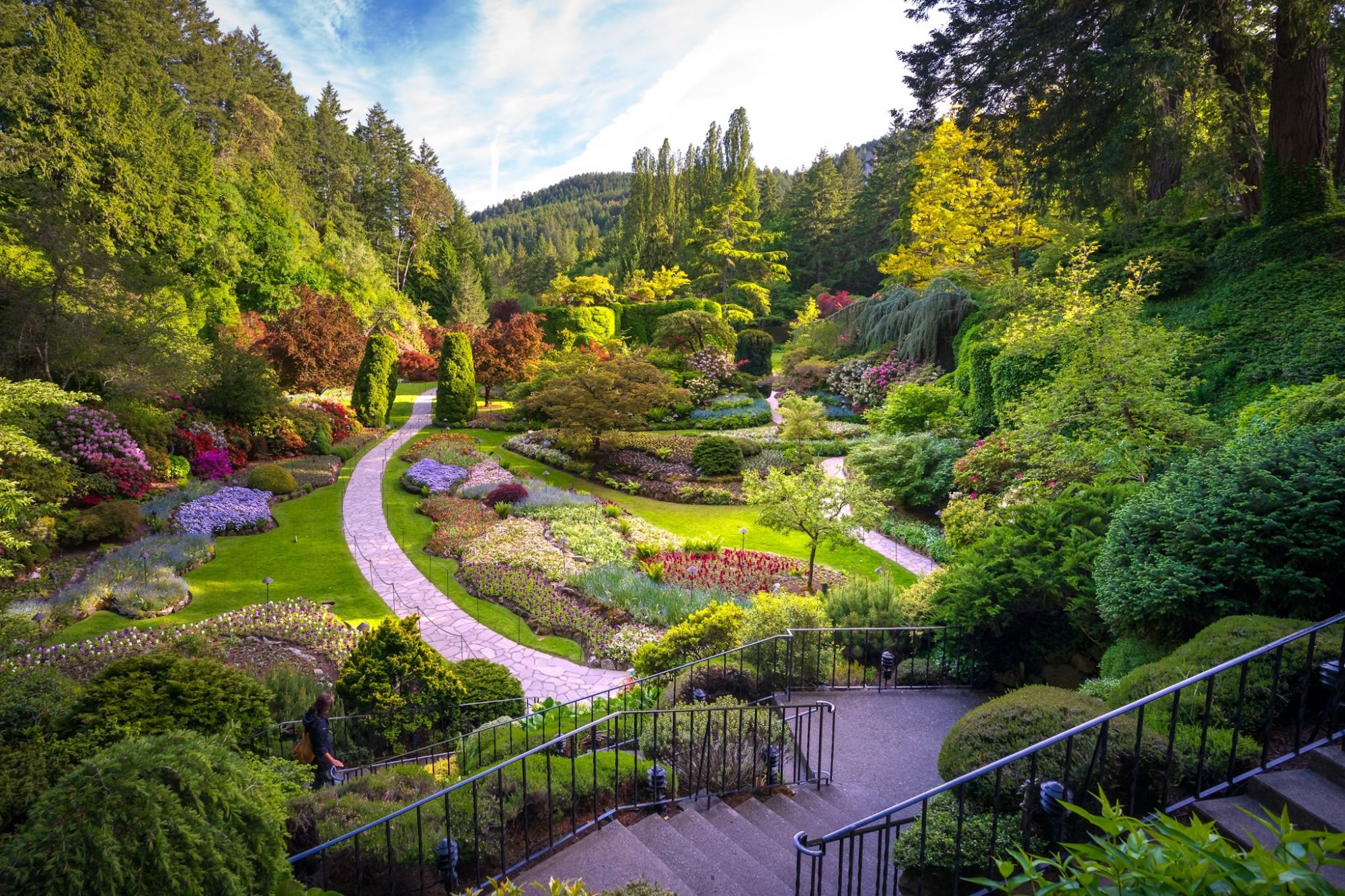 Visitate il giardino sommerso dei Butchart Gardens di Victoria per un’anteprima di primavera ©Engel Ching/Getty Images
