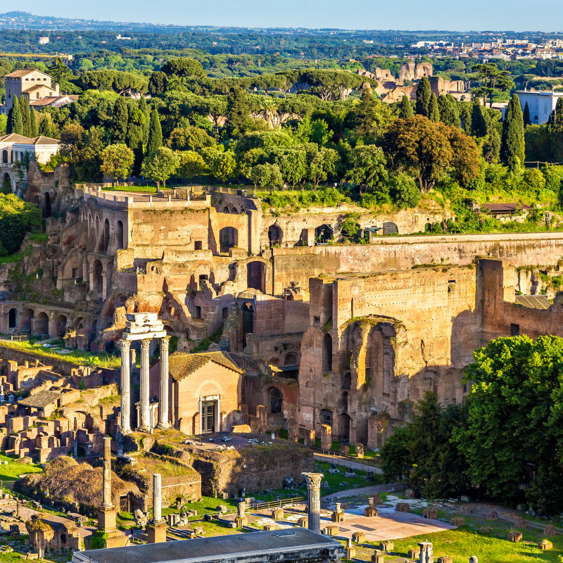 La Domus Tiberiana,  primo vero e proprio palazzo imperiale © Leonid Andronov