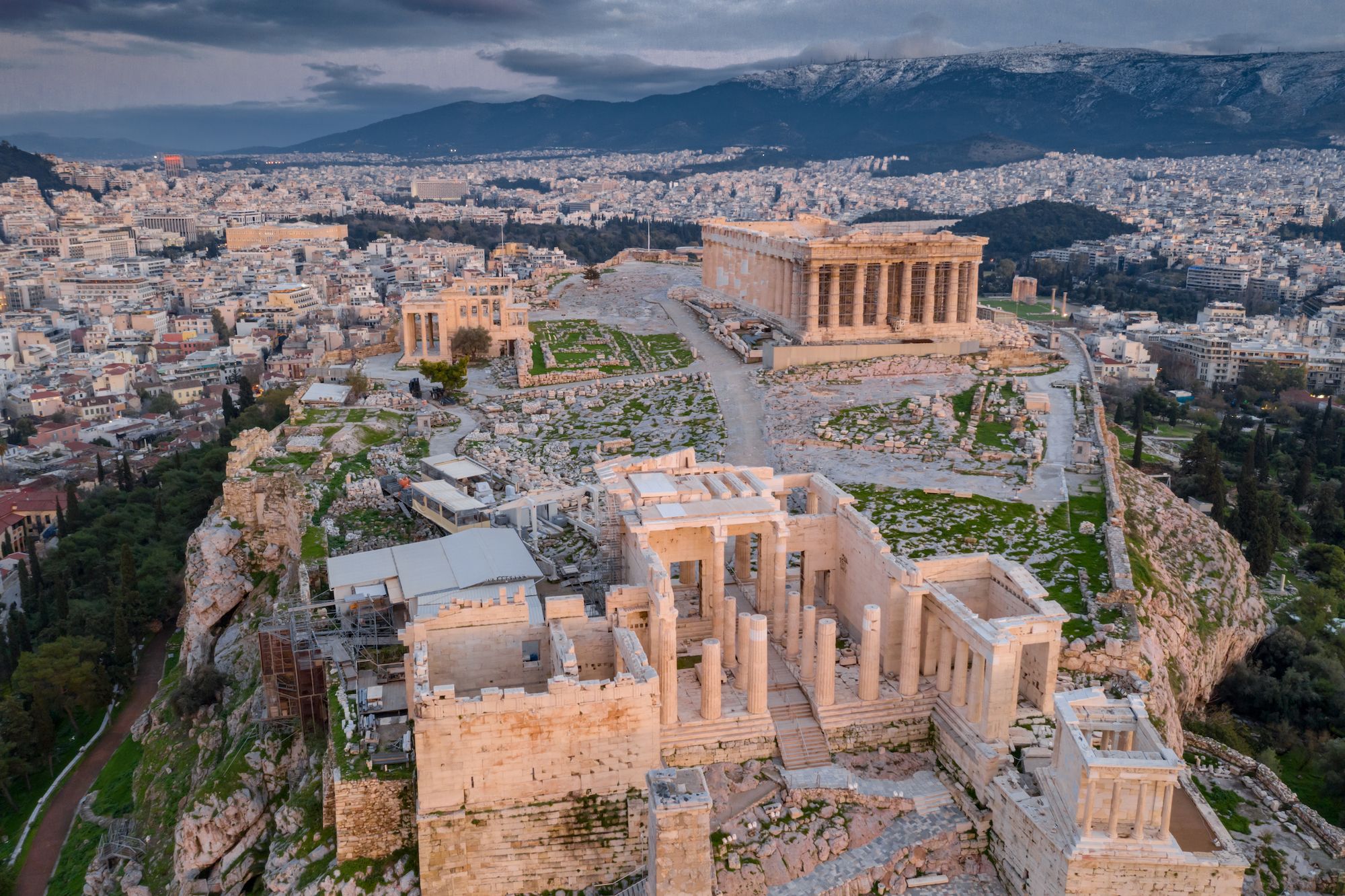 L'acropoli di Atene dall'alto