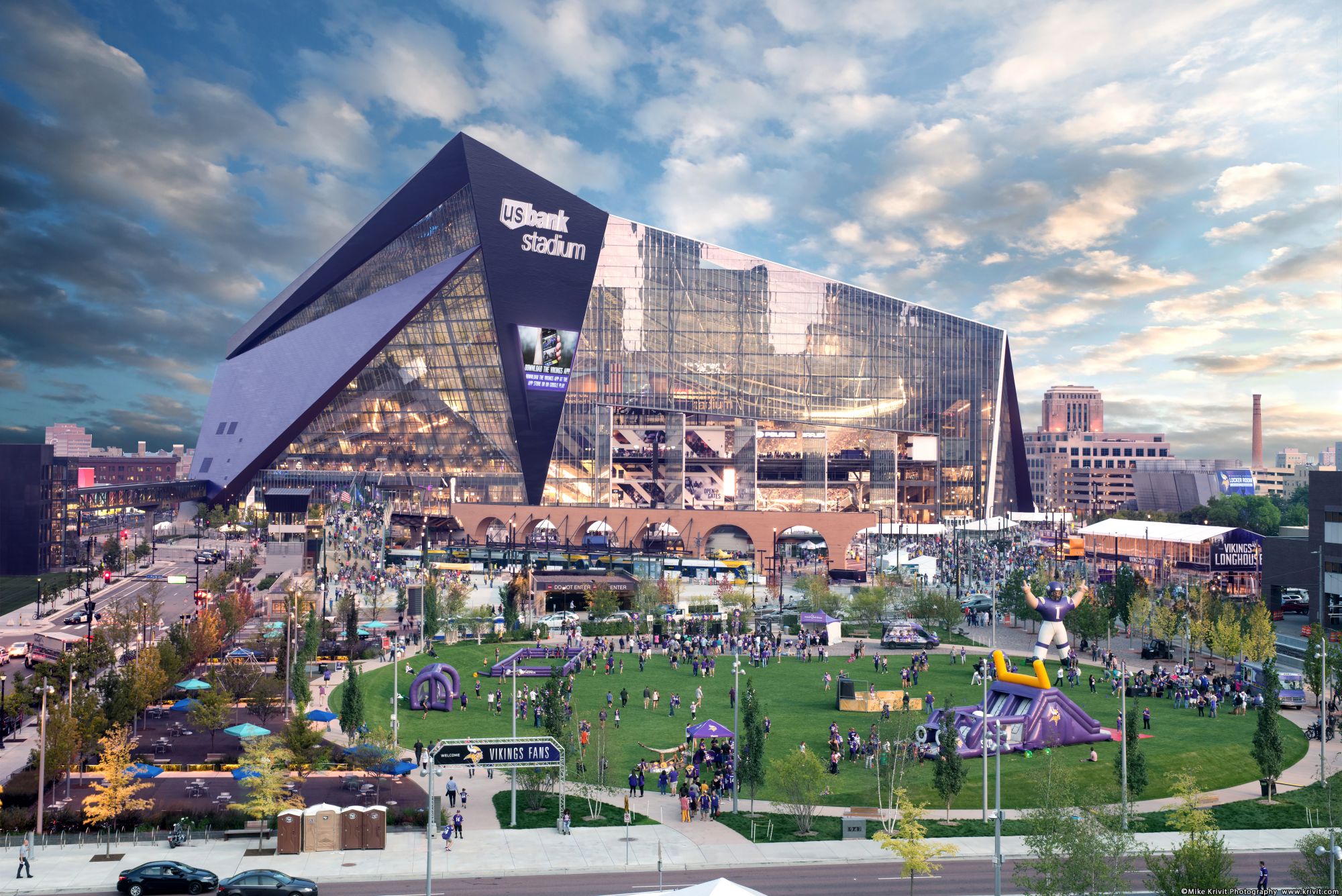 Minneapolis, US Bank Stadium. Credits Krivit Photography (Courtesy of Meet Minneapolis)