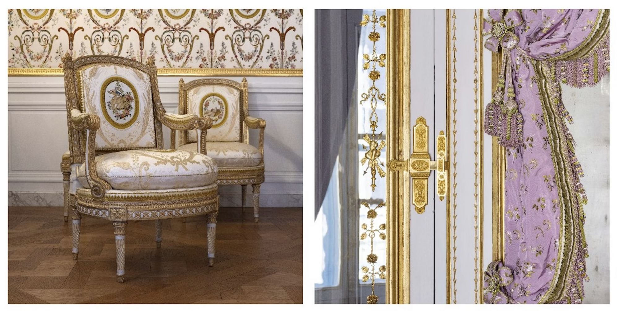 I mobili e gli arredi settecenteschi delle stanze private di Maria Antonietta sono stati accuratamente restaurati © courtesy Château de Versailles