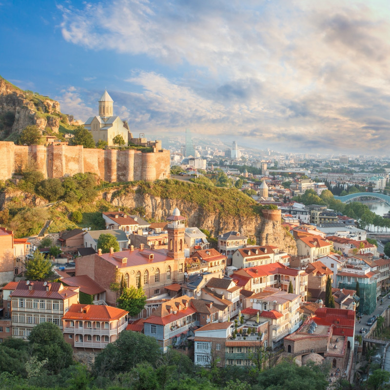 La città vecchia e la Forezza di Narikala @Artmim /Shutterstock