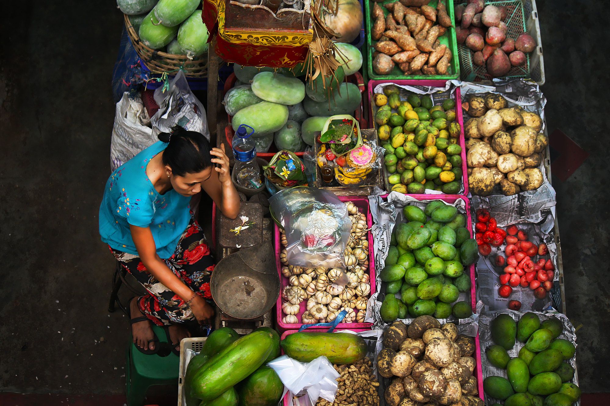 Un banco di frutta nel mercato Pasar Badung, Bali ©Dolly MJ/Shutterstock