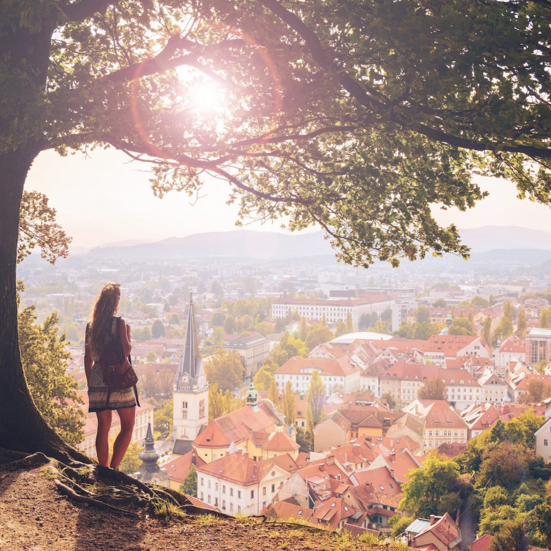 Il tramonto su Lubiana  ©margouillat photo/Shutterstock