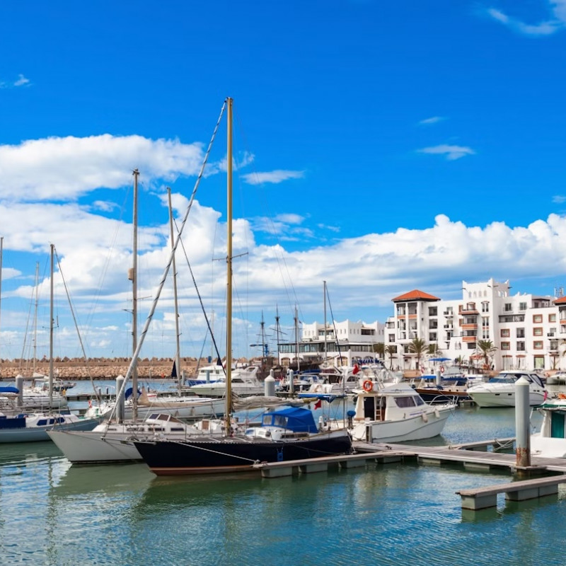 Barche nel porto turistico di Agadir. saiko3p/Shutterstock