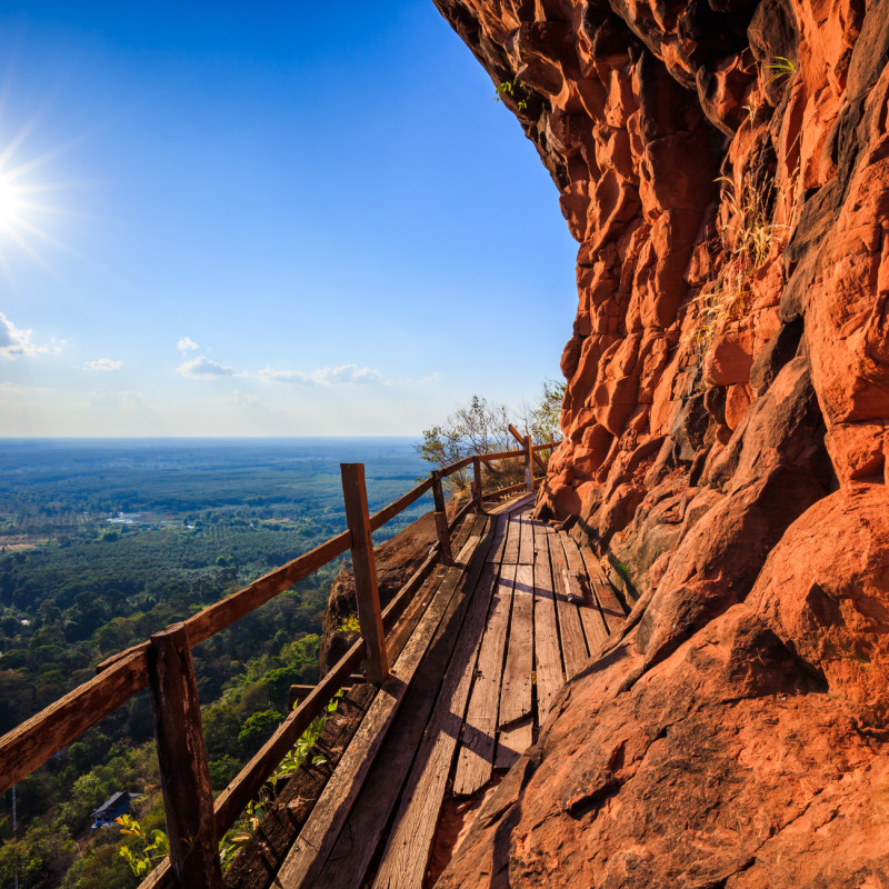Il Wat Phu tok temple, vicino a Bueng Kan, Thailandia ©lkunl/Getty Images