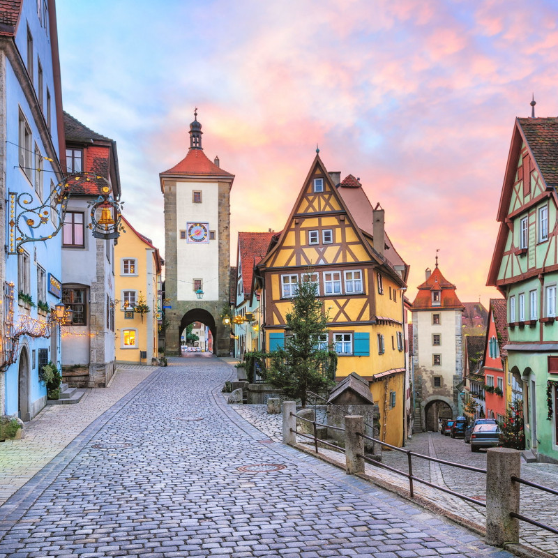 Uno scorcio di Rothenburg ob der Tauber, sulla Romantische Straße, Germania ©Boris Stroujko/Shutterstock