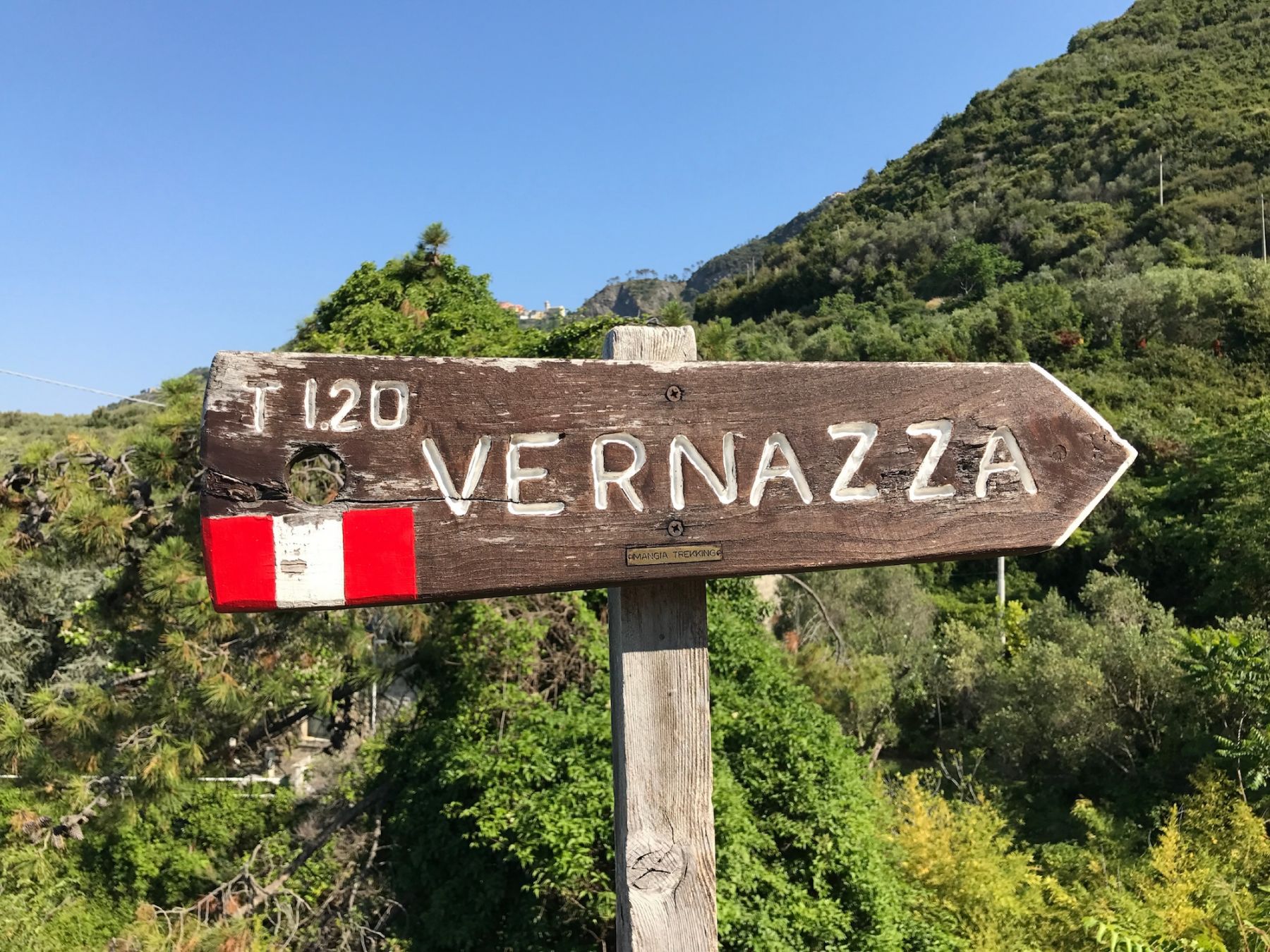 Le indicazioni da seguire tra i sentieri delle Cinque Terre ©Cavan-Images/Shutterstock