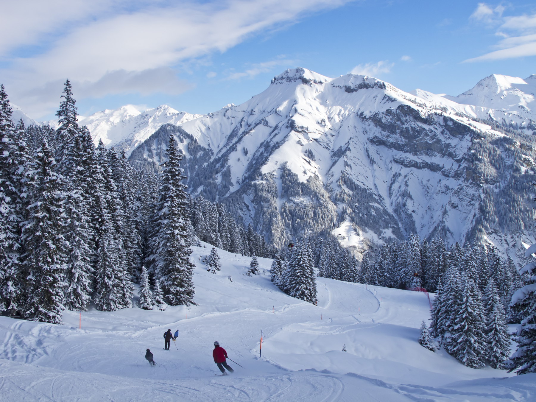 sciatori a elm, svizzera