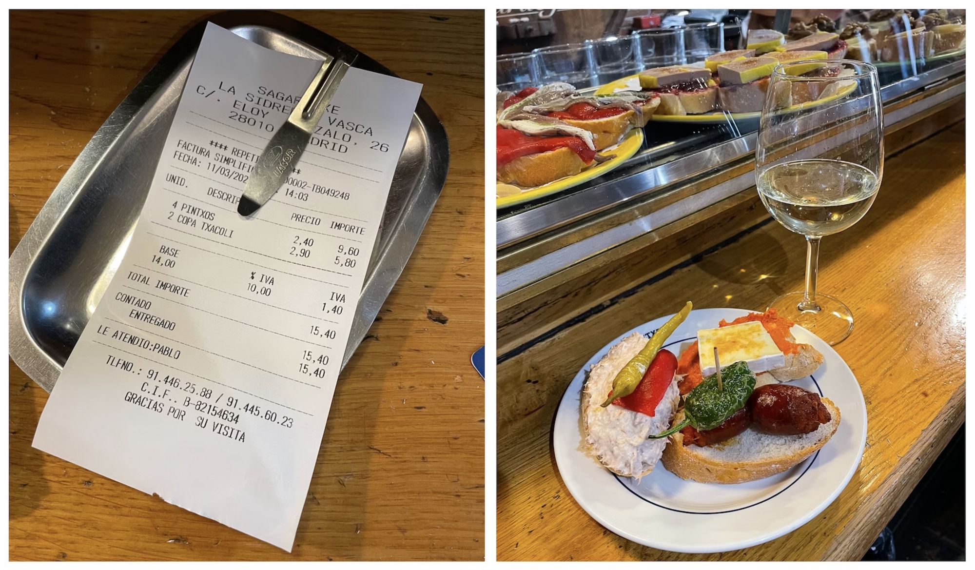 Il Sagaretxe è un bar di tapas in stile basco dove potete concederti una serie di pintxos © Austin Bush