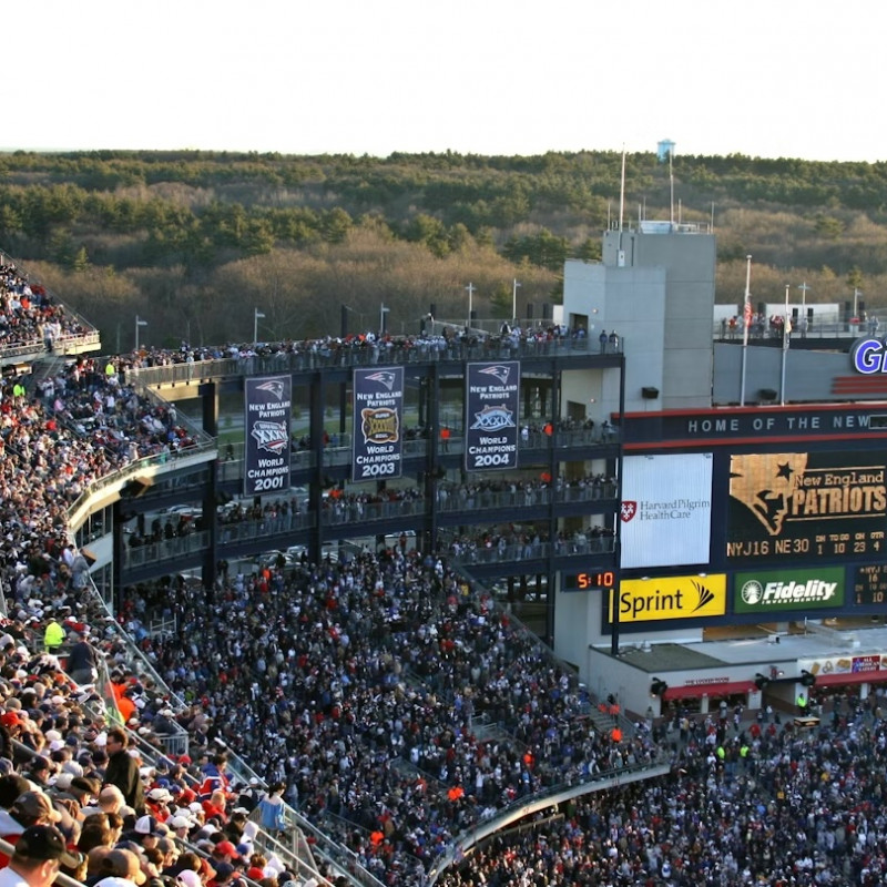 Tifosi al Gillette Stadium di Boston. Steve Broer/Shutterstock