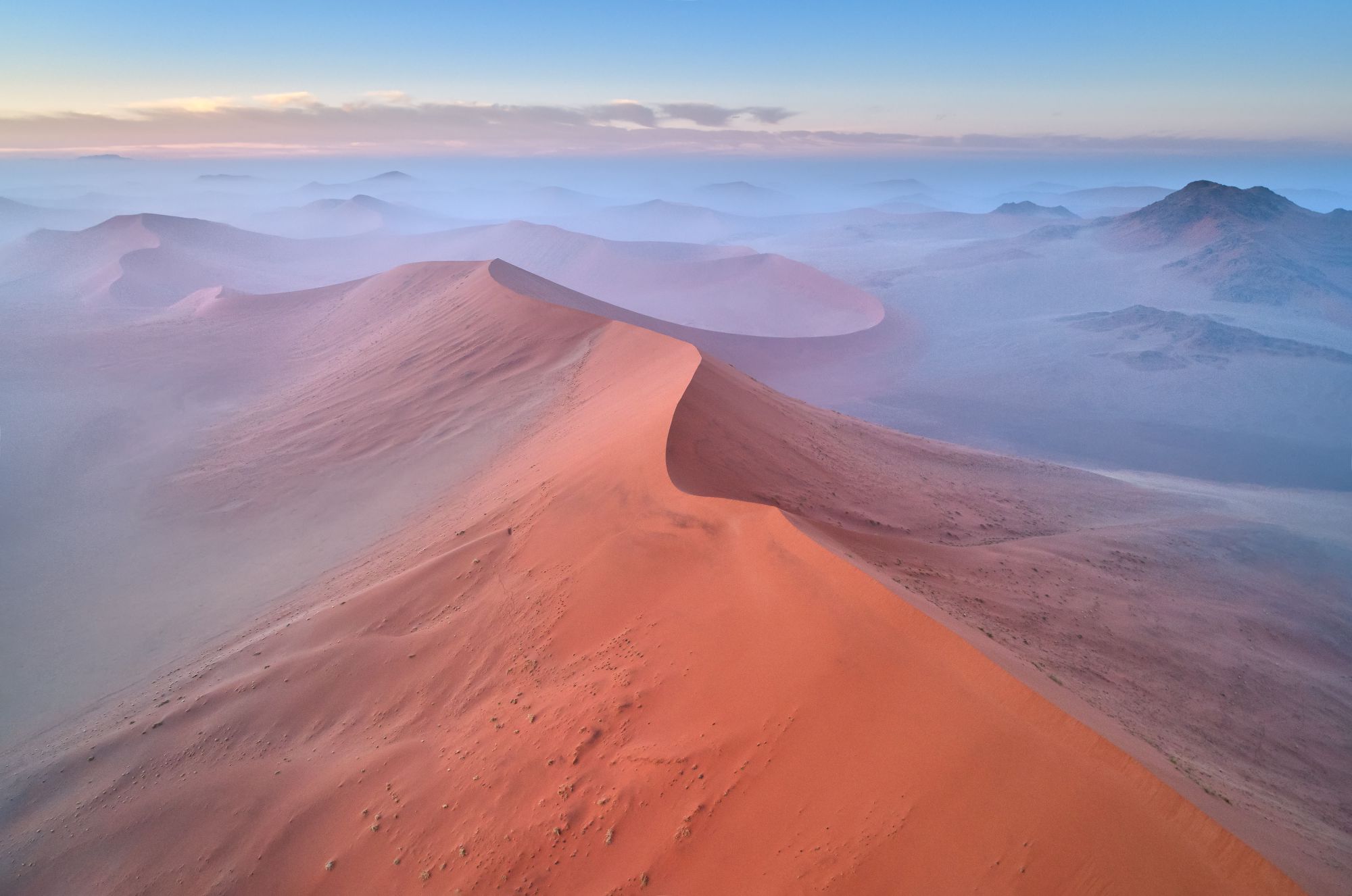 Il deserto nell'area del Parco Nazionale Namib-Naukluft