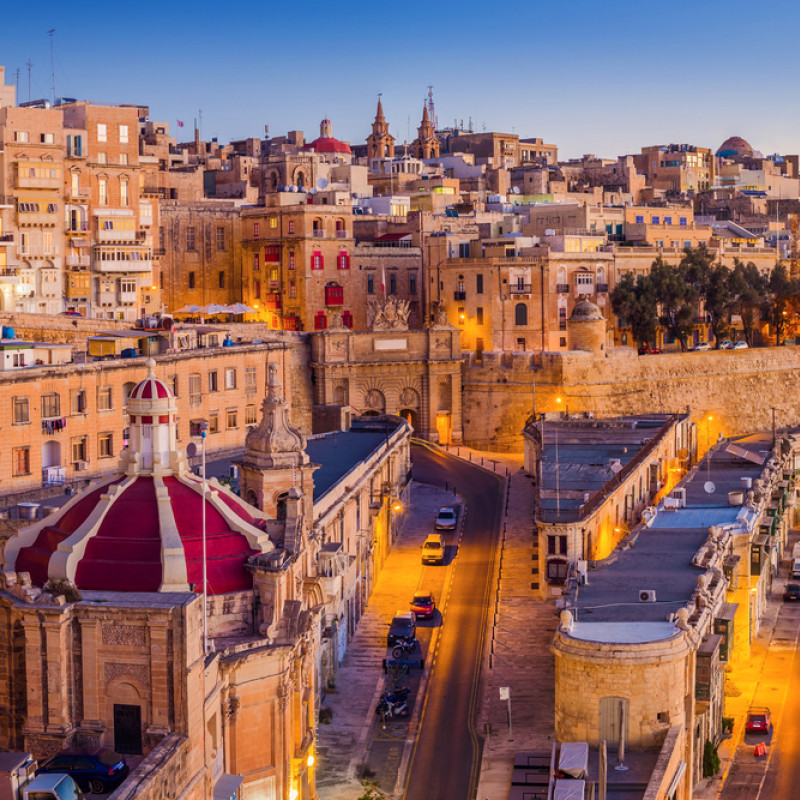Malta, case e mura della Valletta. Credits ZGPhotography / Shutterstock